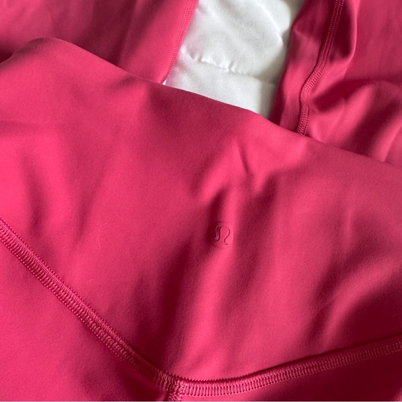 🆕🩷 Lululemon Wunder Under Smooth Cover HR Tight 25" - Raspberry Coulis - Picture 7 of 10